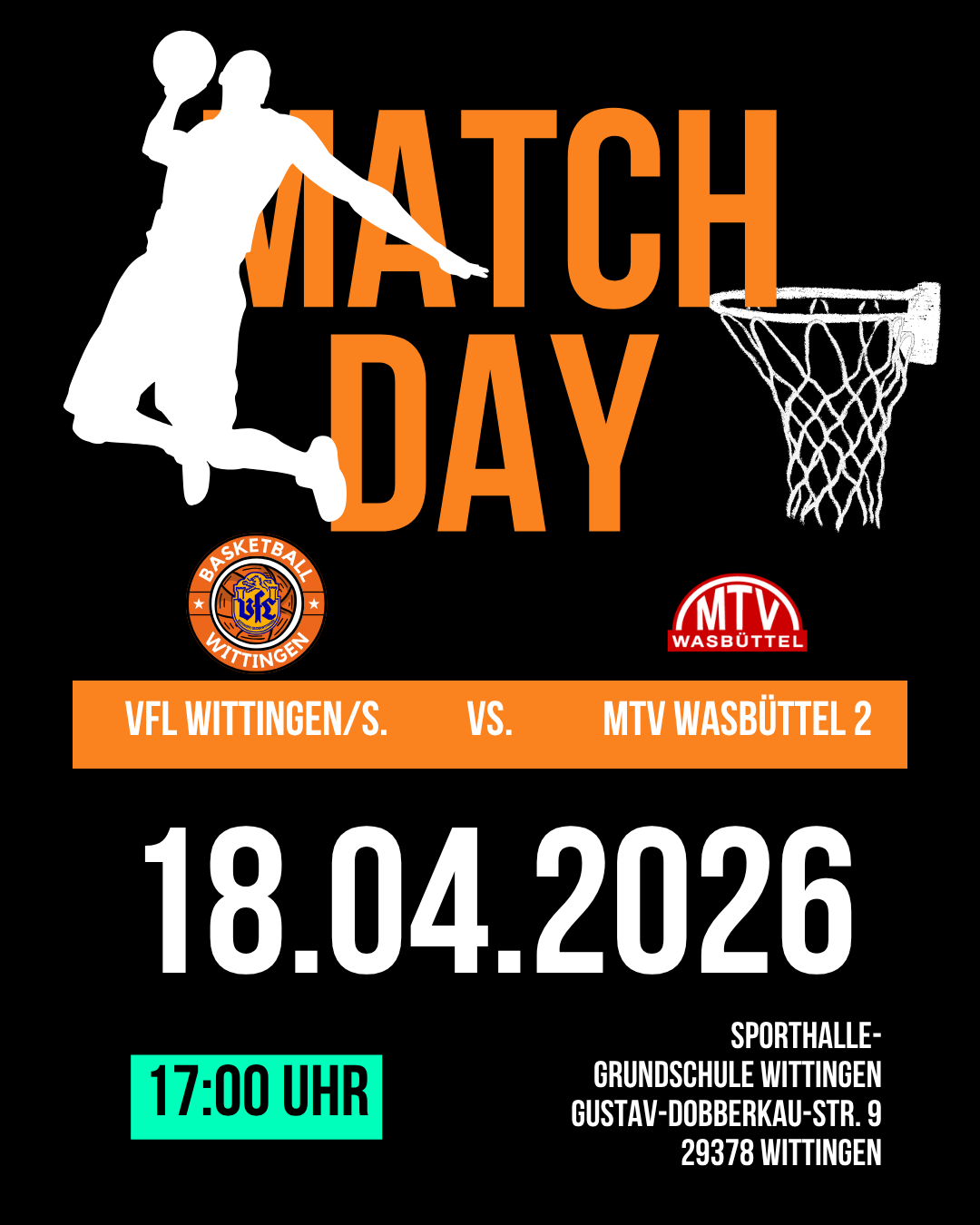 Du betrachtest gerade 🏀 Heimspiel 18.04.26 VS. MTV Wasbüttel 2