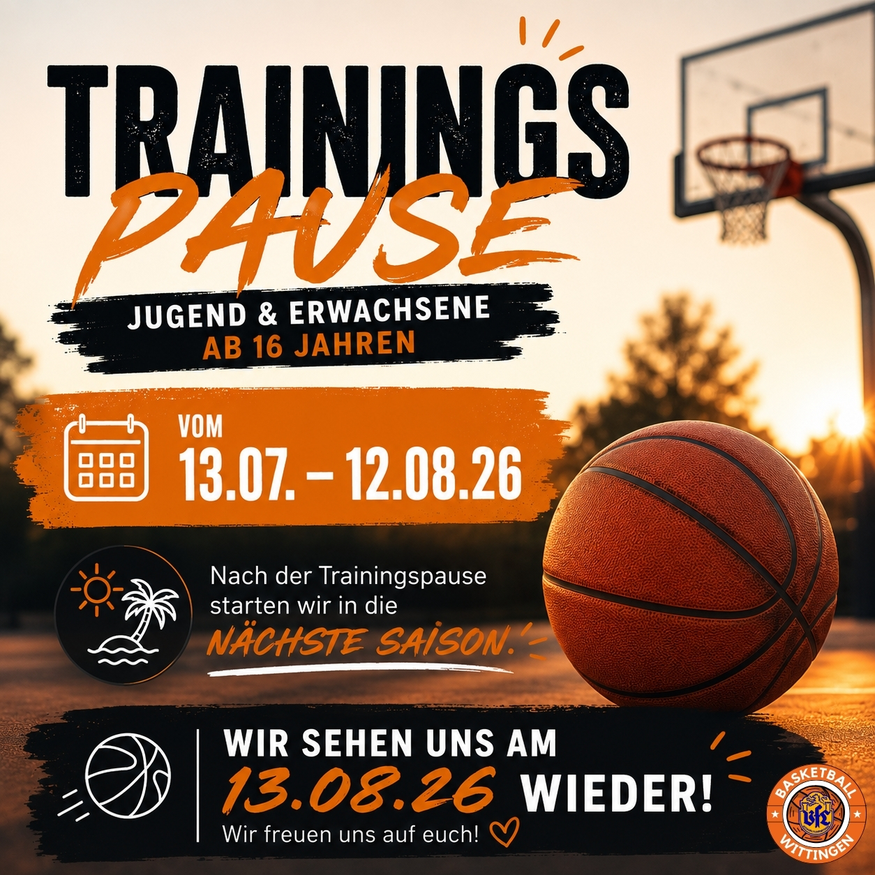 Du betrachtest gerade 🏀 Trainingspause