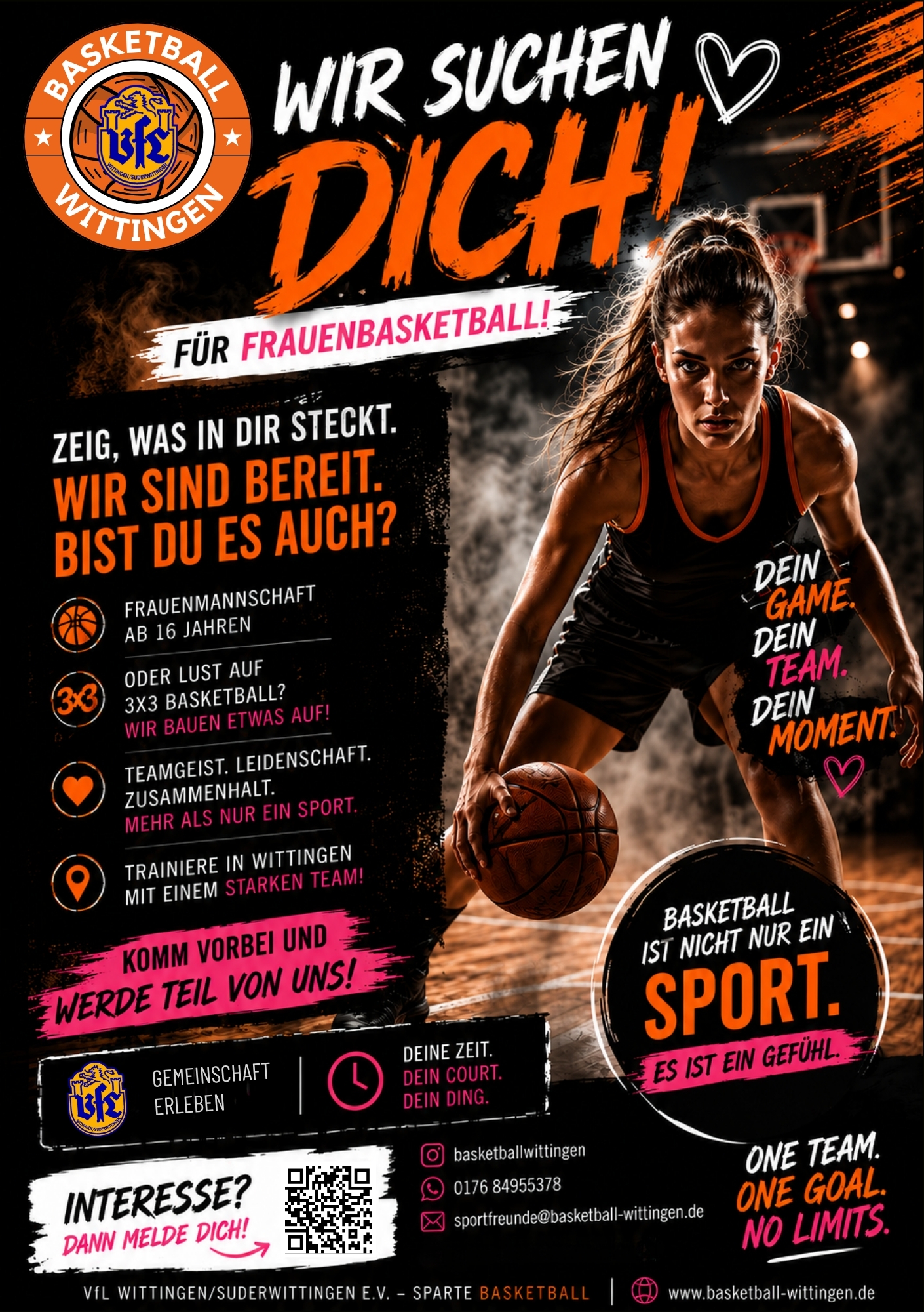 Du betrachtest gerade 🏀🧡 Wir suchen dich! – Gemeinsam Frauenbasketball in Wittingen aufbauen 🧡