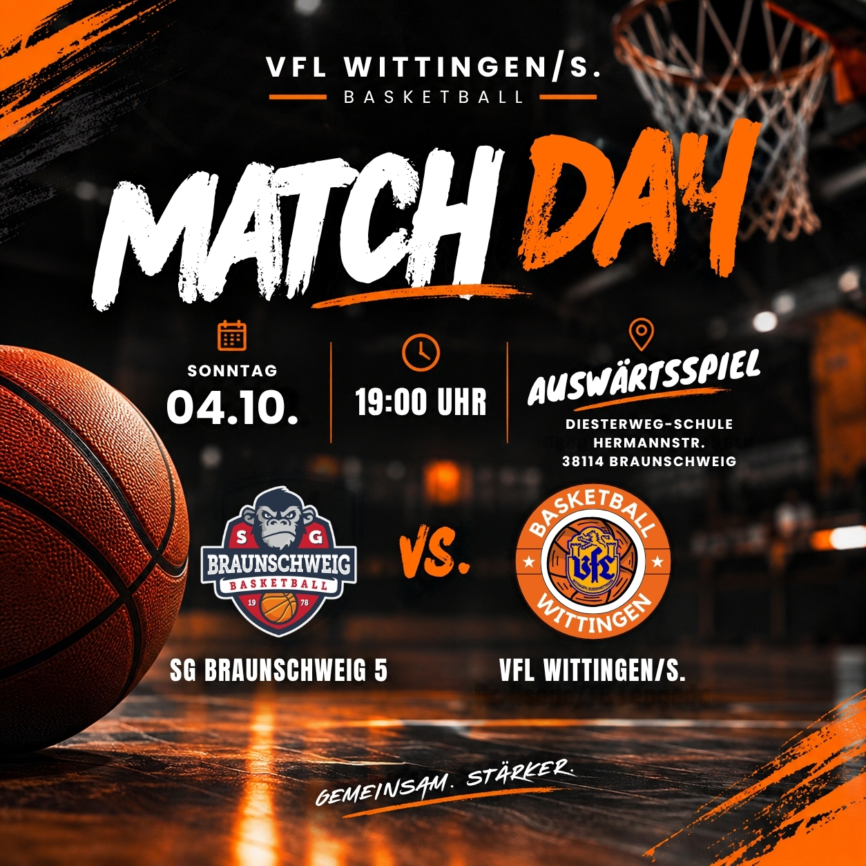 Du betrachtest gerade 🏀 Auswärtsspiel 04.10.26 VS. SG Braunschweig 5